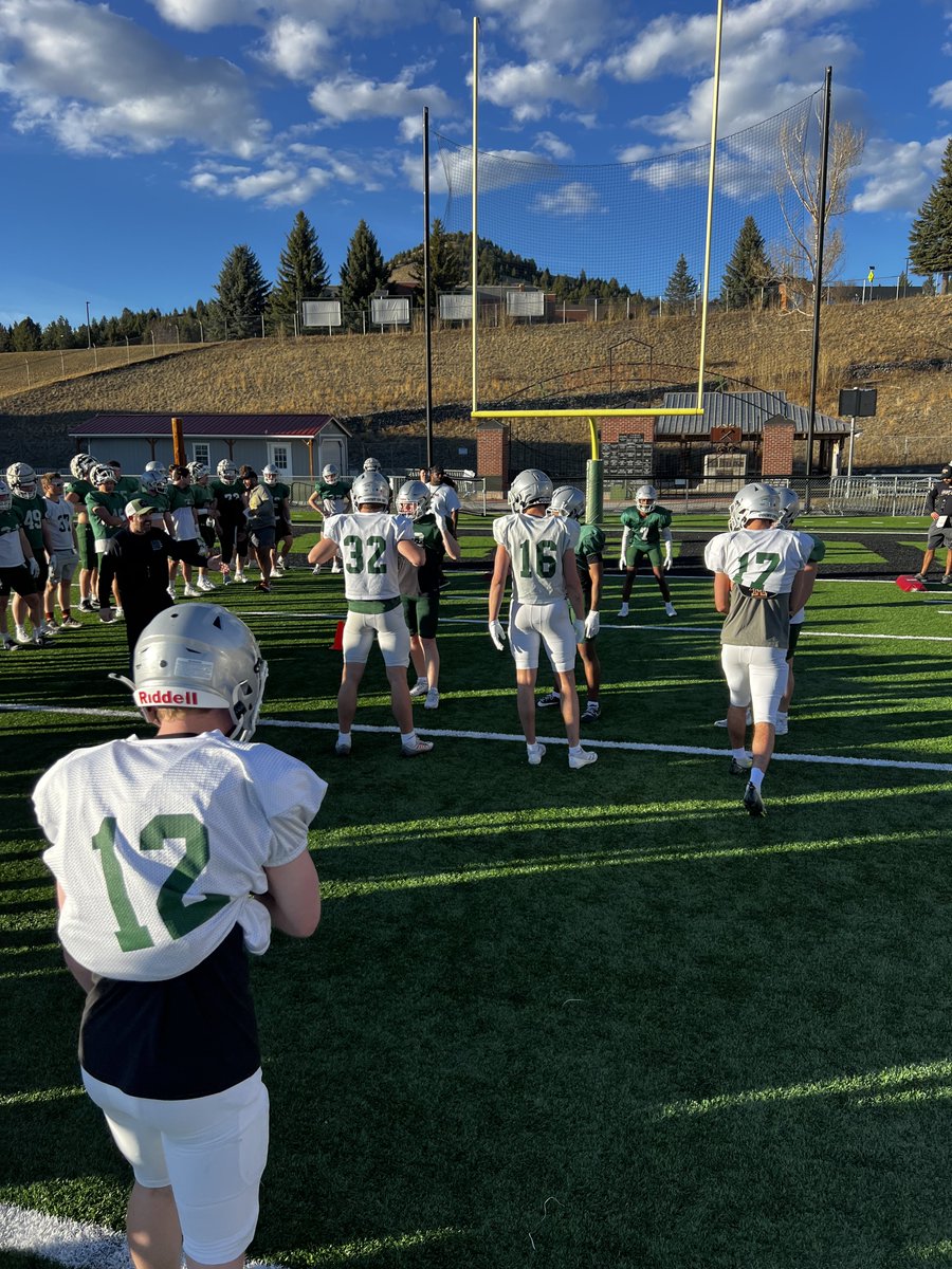 ⚒Practice #5⚒
Great night for Football in Butte America! 
#Family