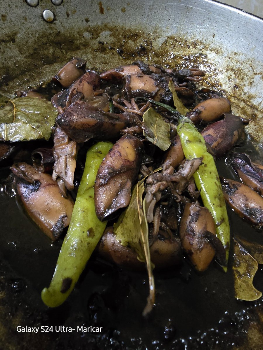 LadyMattie1802's tweet image. Today's menu😋 #AdobongPusit #PATOLA