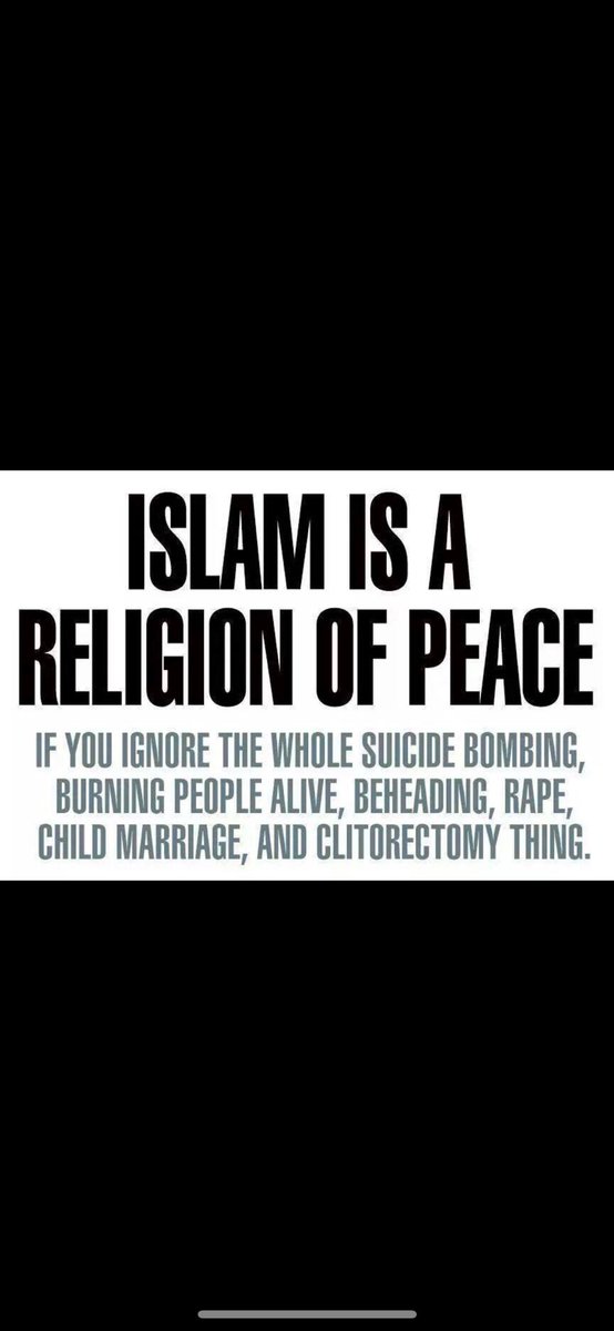 infidelusa5's tweet photo. #Islam
#IslamIsABarbaricLifestyle #islamicJihadOrganization #IslamDeathCult #NeverFCKWithAmericaNEVER🙅🏽👎🏻 #IslamIsTheFCKingProblem #IslamicBrainingWashing101
#IslamHasNOPlaceInWesternSociety #IslamIsAReligionOfWARAndSEX #IslamicCultrueIsIncompatiblewWithTheWesternWorld https://t.co/wpYblq8MAM