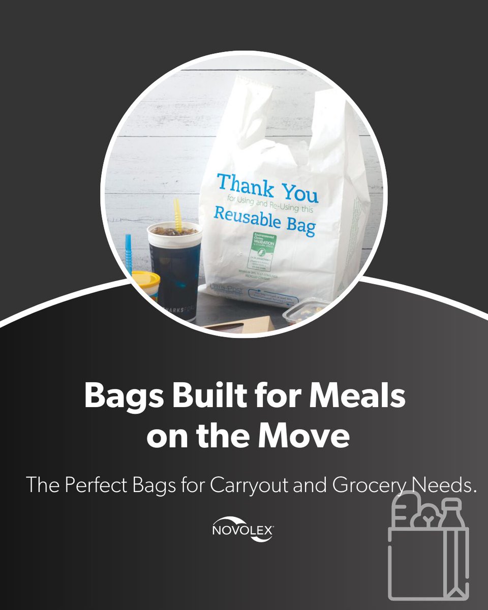 Novolex (@novolex) on Twitter photo With a minimum of 40% recycled content options, contributing to a more sustainable approach, Hilex® continues to lead the way in delivering high-performance bags tailored to meet the needs of businesses, large and small.  #Grocery 
#nsideNovolex: bit.ly/4ibXW3R With a minimum of 40% recycled content options, contributing to a more sustainable approach, Hilex® continues to lead the way in delivering high-performance bags tailored to meet the needs of businesses, large and small.  #Grocery 
#nsideNovolex: bit.ly/4ibXW3R