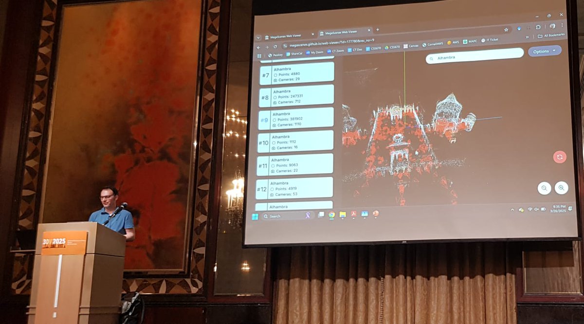 Martin Oswald (@martin_r_oswald) on Twitter photo Exiting keynote talk on "Reconstructing Everything" by Noah Snavely (<a href="/Jimantha/">Noah Snavely</a> ) at #3DV2025 today.
<a href="/3DVconf/">International Conference on 3D Vision</a> Exiting keynote talk on "Reconstructing Everything" by Noah Snavely (<a href="/Jimantha/">Noah Snavely</a> ) at #3DV2025 today.
<a href="/3DVconf/">International Conference on 3D Vision</a>