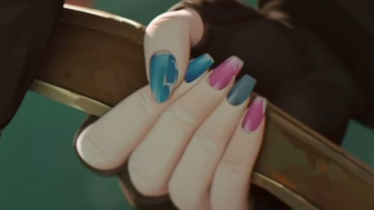 julianmiflaco's tweet photo. obsessed with jinx's nails https://t.co/amnBx0PjER