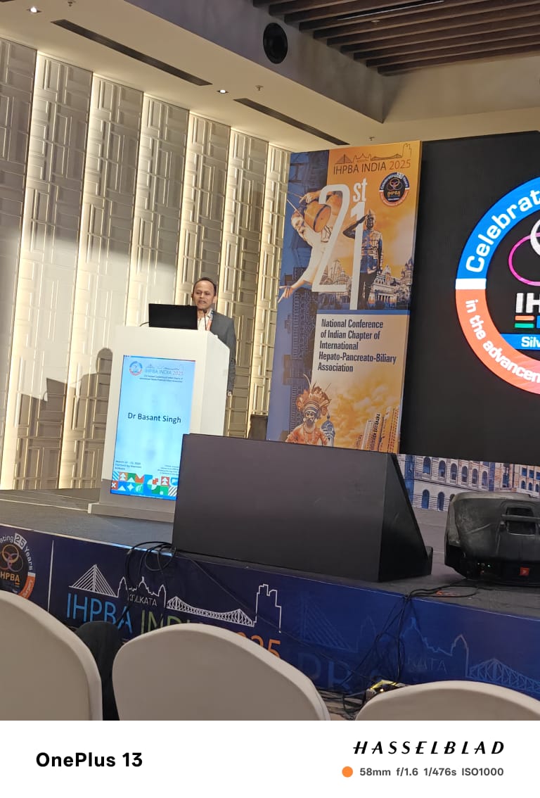 dr.basant (@drbasant1) on Twitter photo Attended IHPBA Indian chapter at Kolkata 2025
Got a chance to meet stalwarts of HPB surgery. Presented video on laparoscopic radical cholecystectomy which won first prize 🏆 in biliary session
Also video 📸 on lap pancreaticojejunostomy in whipples was selected for award video. Attended IHPBA Indian chapter at Kolkata 2025
Got a chance to meet stalwarts of HPB surgery. Presented video on laparoscopic radical cholecystectomy which won first prize 🏆 in biliary session
Also video 📸 on lap pancreaticojejunostomy in whipples was selected for award video.