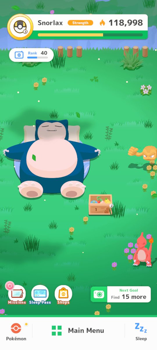 Angel8Dove's tweet photo. @PokemonSleep this last update has messed up the Berry eating animation. https://t.co/6DUhxlgK4t