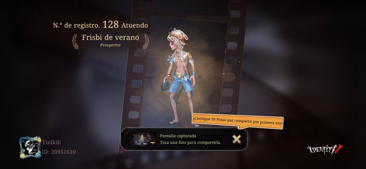 Estoy jugando Identity V. ¿Jugamos una partida?