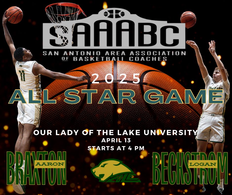 @RGC_BBasketball (@rgc_bbasketball) on Twitter photo Congrats go out to Logan Beckstrom and Aaron Braxton for being selected to the S3ABC All Star game. They will be representing Cole on April 13.
<a href="/CoachNorman1/">Coach Norman</a> <a href="/FSHISD/">Fort Sam Houston ISD</a> <a href="/DrGbates/">Gary Bates, Ph.D.</a> <a href="/DrJCerna/">Joseph Cerna, Ed. D.</a> <a href="/ExpressNews/">San Antonio Express-News</a> <a href="/hoopinsider/">Hoopinsider</a> <a href="/AlamoCityHoops1/">Alamo City Hoops</a> <a href="/STBA_TX/">STBA-TX.com</a> <a href="/USMMA_Athletics/">USMMA Athletics</a> <a href="/ChrisDial79/">Chris Dial</a> Congrats go out to Logan Beckstrom and Aaron Braxton for being selected to the S3ABC All Star game. They will be representing Cole on April 13.
<a href="/CoachNorman1/">Coach Norman</a> <a href="/FSHISD/">Fort Sam Houston ISD</a> <a href="/DrGbates/">Gary Bates, Ph.D.</a> <a href="/DrJCerna/">Joseph Cerna, Ed. D.</a> <a href="/ExpressNews/">San Antonio Express-News</a> <a href="/hoopinsider/">Hoopinsider</a> <a href="/AlamoCityHoops1/">Alamo City Hoops</a> <a href="/STBA_TX/">STBA-TX.com</a> <a href="/USMMA_Athletics/">USMMA Athletics</a> <a href="/ChrisDial79/">Chris Dial</a>