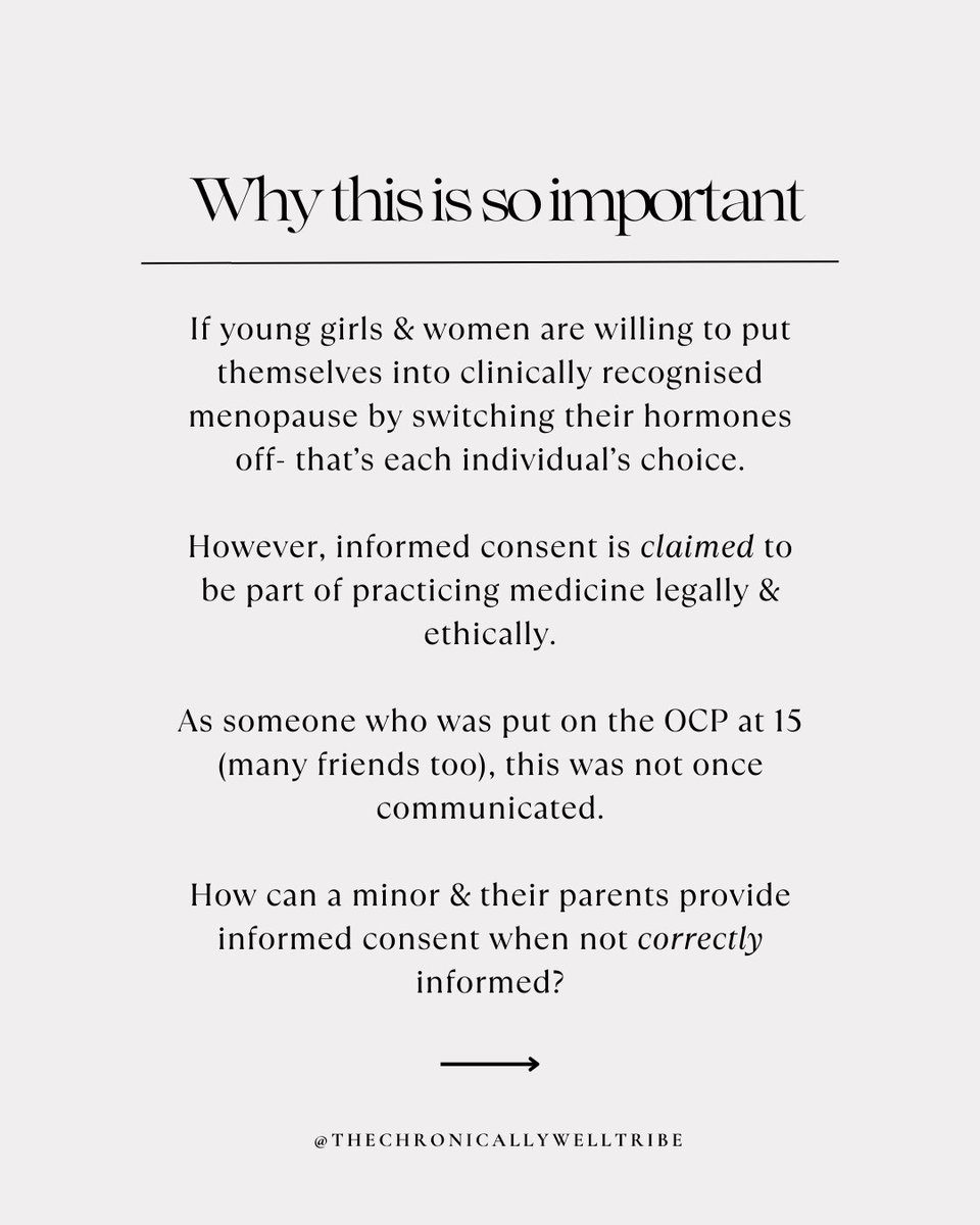TCWtribe's tweet image. Part 1 
A myth that every female (and the males in their lives) need to understand. 

I&apos;ve provided some resources at the end of this post ☝️

#medicationmyth #hormonalbirthcontrolfacts #hormonalbirthcontrol #informedconsent #hormonalhealth