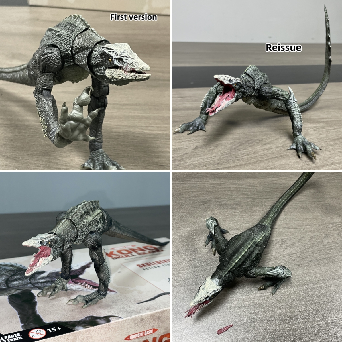 Kowkistoys's tweet photo. Difference between Hiya Toys Skull Devil first version and reissue
I have summarized some, hoping it can help you.
Reissue in stock:https://t.co/7yLPTfxs3m
#kowkistoy #hiyatoys #skulldevil #monsterverse #actionfigures #kaiju #kaijuuniverse #kongskullisland https://t.co/U2efHIiJV7