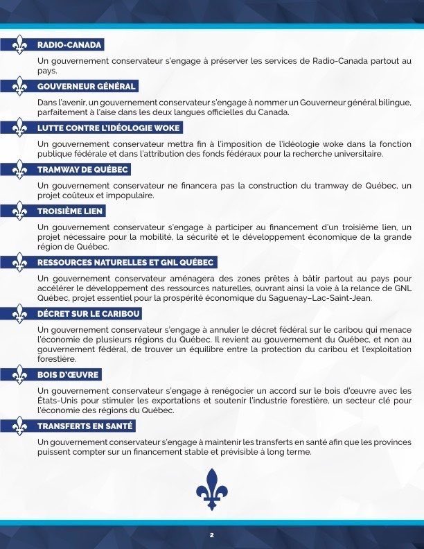 PierrePoilievre's tweet image. J&apos;ai un message pour les Québécois.

Après 10 ans des libéraux, le Canada est plus divisé et centralisé que jamais, et ils ne méritent pas un quatrième mandat au pouvoir. Avec un nouveau gouvernement conservateur, on aura un gouvernement fédéral plus petit, pour un Québec et des…