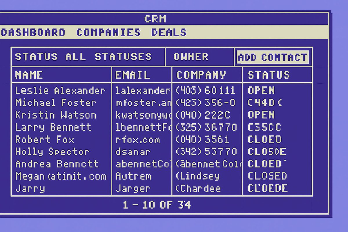 Vibor Cipan (@viborc) on Twitter photo Been playing with the new GPT-4o image generation tools, and as someone deep in AI, and codegen with a lot of passion for UX from my previous life, I had to see how far it could go 😀
So I asked it to imagine how CRM UIs would look across different eras and systems. The results? Been playing with the new GPT-4o image generation tools, and as someone deep in AI, and codegen with a lot of passion for UX from my previous life, I had to see how far it could go 😀
So I asked it to imagine how CRM UIs would look across different eras and systems. The results?