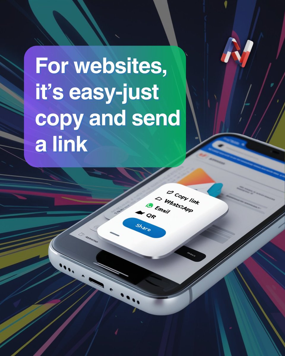 NativeBridge_io's tweet image. Websites make sharing effortless: copy, send, open.