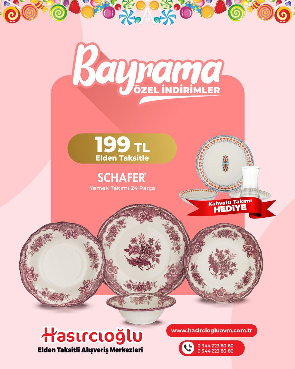hasirciogluavm's tweet photo. 💐 Bayrama Özel Büyük İndirimler Hasırcıoğlu’nda! 🛍️

Bayram sofralarınızın yıldızı olacak ürünler sizleri bekliyor!

Üstelik nakit alışverişlerde özel indirim fırsatlarıyla!

Hemen en yakın Hasırcıoğlu mağazasına gelin, bayrama hazırlık alışverişinizi keyifle tamamlayın! https://t.co/R49tN8lKyG