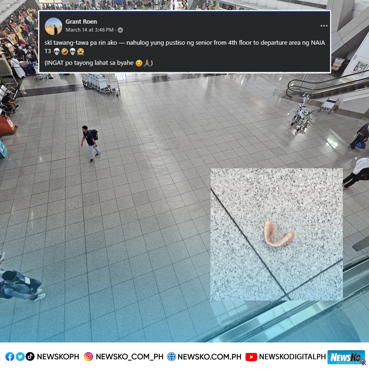 NewsKoPH's tweet image. #MemesPH: &apos;Yung naloka ka sa nakita mo sa sahig ng airport. 😹

📸 FB/ Grant Roen

Bisitahin aming website: newsko.com.ph

#ViralPH #GoodVibesPH #Trending