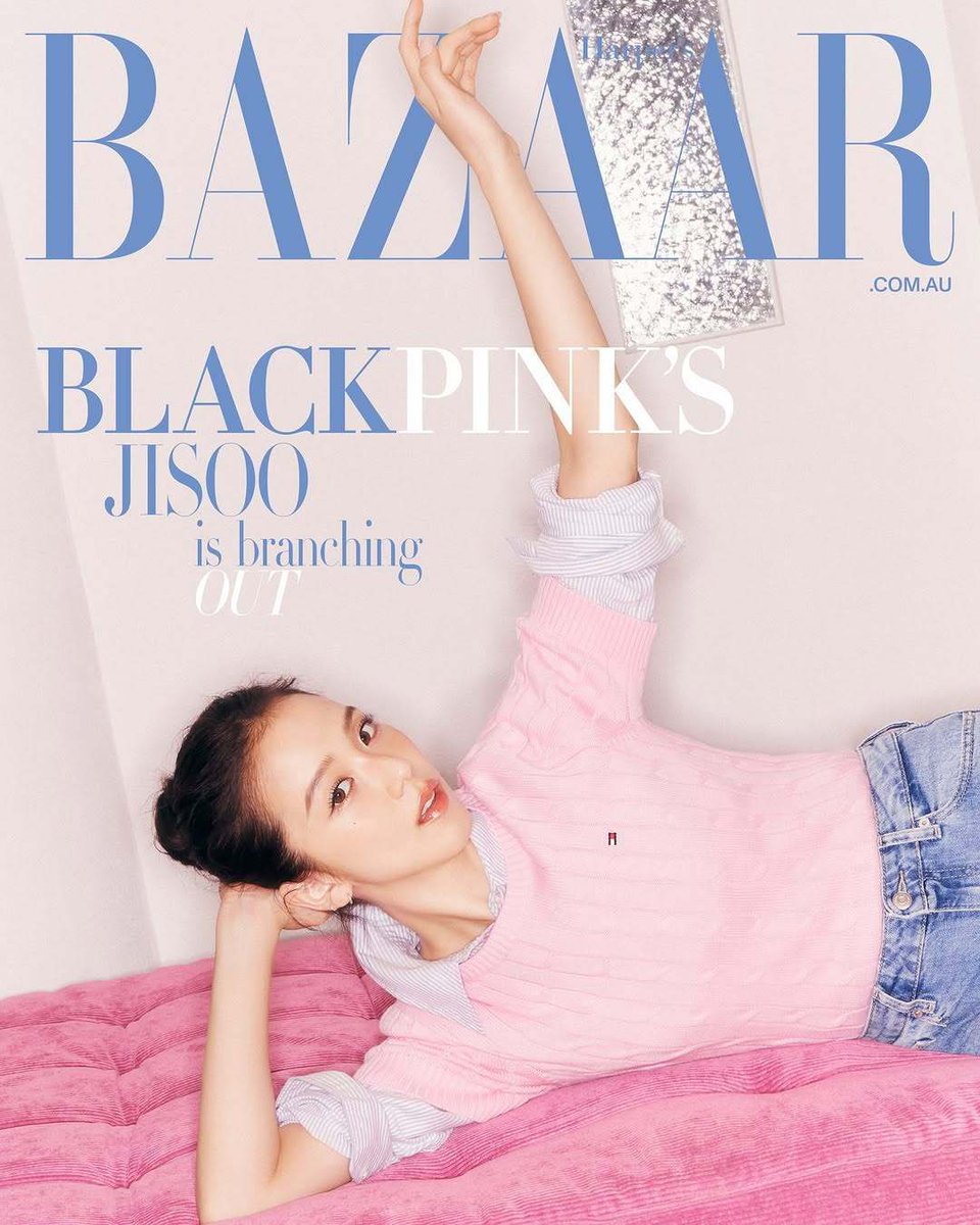NEWSJISOO's tweet photo. #JISOO is the cover star of Harper’s Bazaar Australia/New Zealand April issue. https://t.co/TonKlaoib1