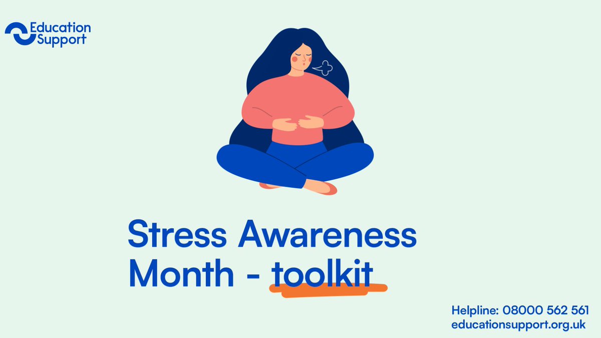 With Stress Awareness Month coming up this April, we’ve put together a toolkit of stress-busting resources specifically designed for teachers and education staff. 
 
Please share with your colleagues. 

Access here: ow.ly/YKes50Vm4WO 

#StressAwarenessMonth