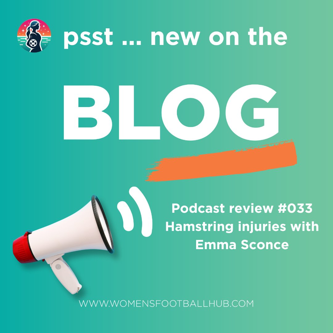 _Wfootballhub's tweet image. On the blog this week we breakdown our podcast with Emma Sconce and her PhD on Hamstring injuries from Sheffield Hallam University ⚽
 
Read here: zurl.co/eT5FJ

#hamstringinjuries #Womensfootball #injuryprevention