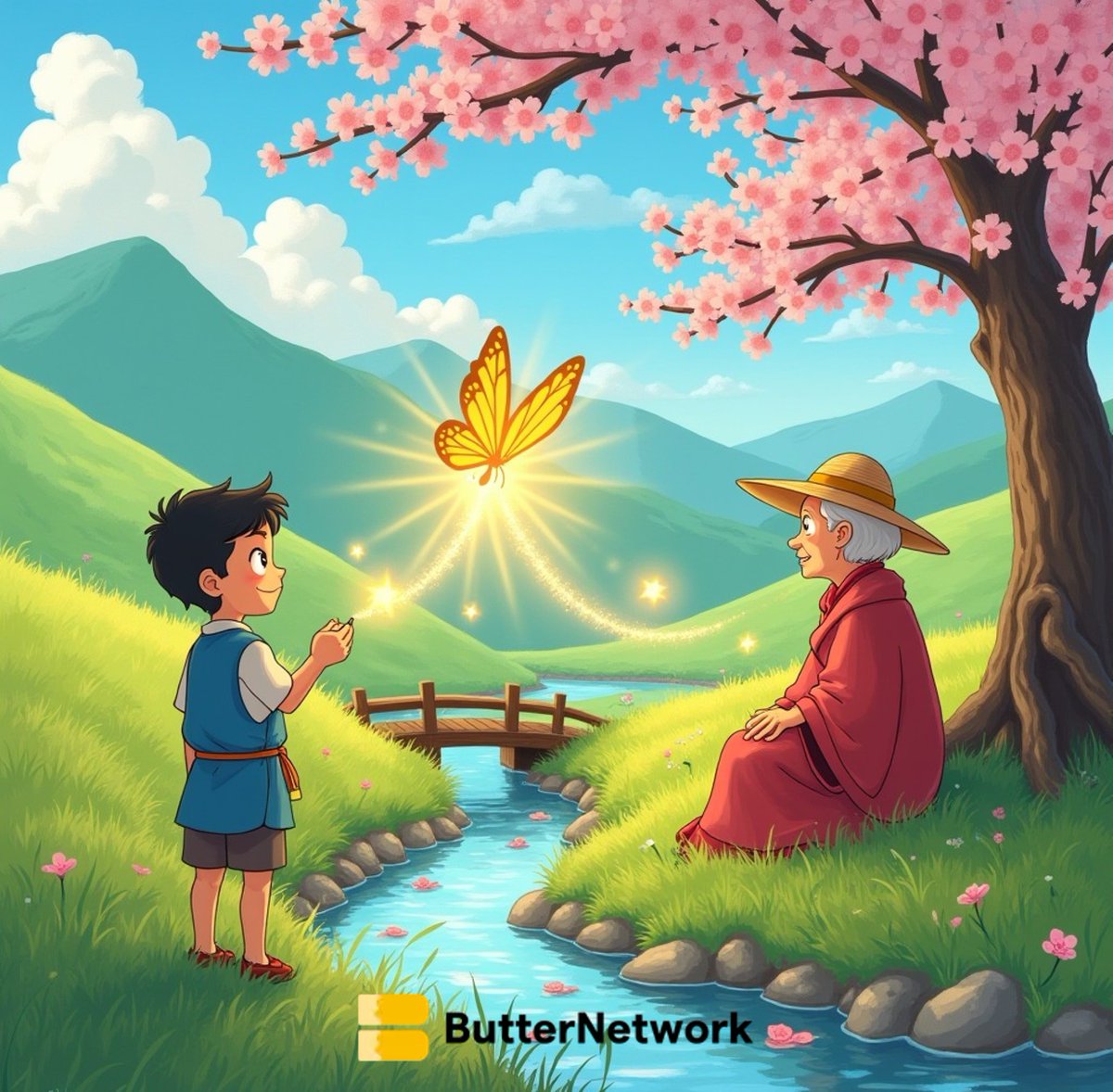 ButterNetworkio's tweet photo. 🦋 Butter Network flutters into Ghibli magic! 💫🌸
Weaving omnichain dreams with ZK security. 💛
#ButterNetwork https://t.co/e9XdSee1CZ