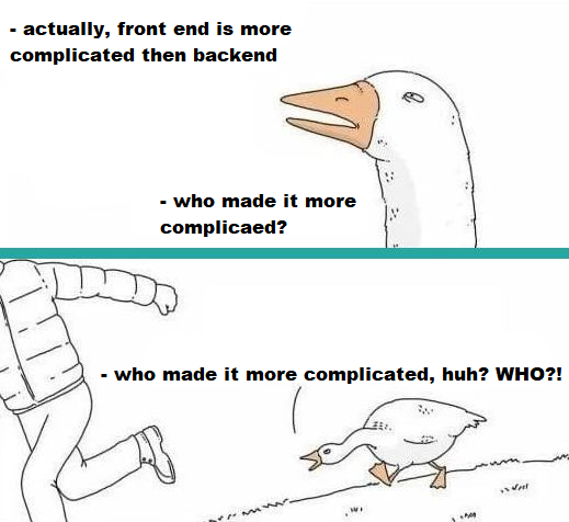 Why is frontend so complicated 🤔
