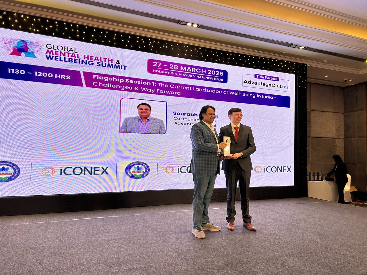 gmhwsummit's tweet photo. #GMHWS2025 Day 1 | Flagship Session 1

Topic: The Current Landscape of Well-Being in India - Challenges &amp; Way Forward

Speaker: Sourabh Deorah, Co-founder &amp; CEO, https://t.co/B7p1WZxBXI

#flagshipsession #speaker https://t.co/RMMbgVEnZi