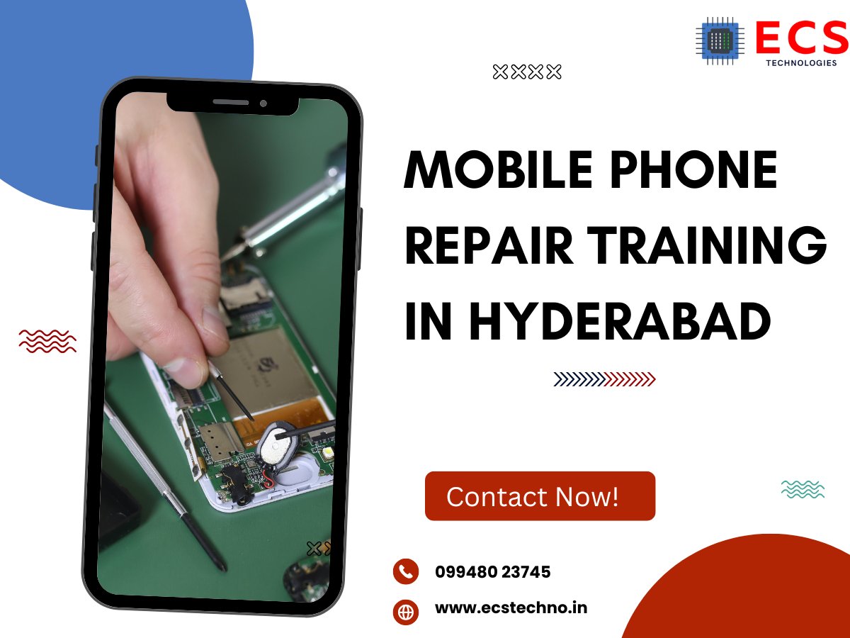 ecs_techno's tweet image. ECS Technologies – Mobile &amp;amp; MacBook Repair Training Institute in Hyderabad
Looking to build a successful career in mobile and MacBook repair?
Skilled trainers with real-world experience providing personalized guidance.