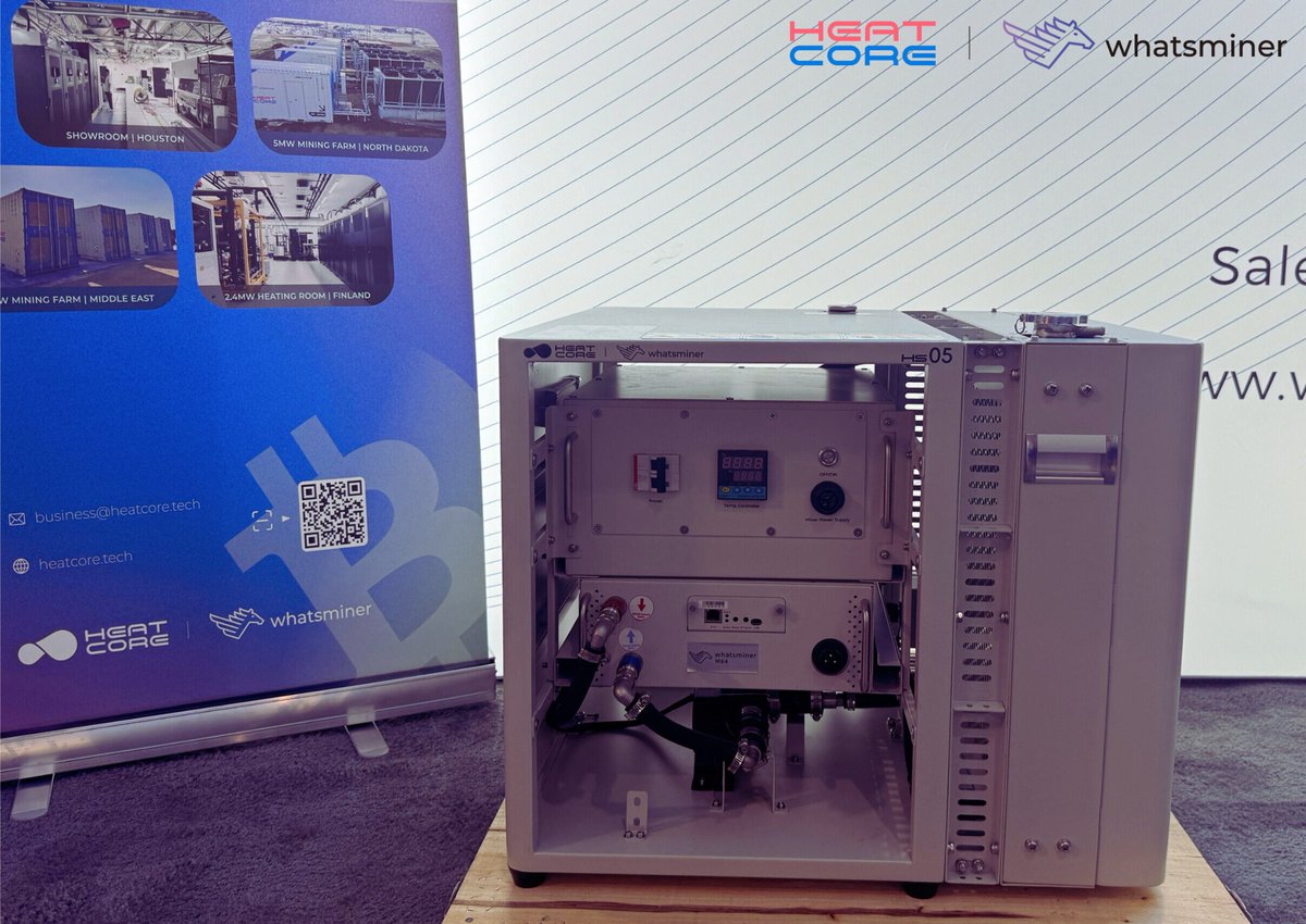 Heatcore_tech's tweet image. 🤩Day 1 of #MiningDisrupt2025! Visit us at Booth #393 to discover the future of #ESG mining and pick up some exclusive gifts!🎁

Don’t miss your chance to explore the revolutionary #HeatCore M Series and the ultra-quiet HS05 for home use—featuring cutting-edge split-design…