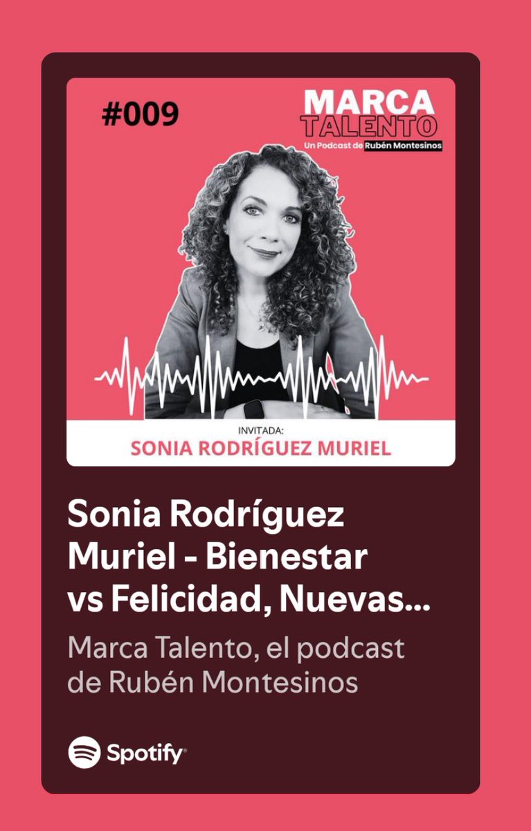 Pondría por megafonía todos los días y en todas las empresas de España esta entrevista de <a href="/RubenMontesinos/">Rubén Montesinos</a> a <a href="/sonia_rmuriel/">Sonia R Muriel</a> (y la gestión del #talento sería infinitamente mejor ❤️)
