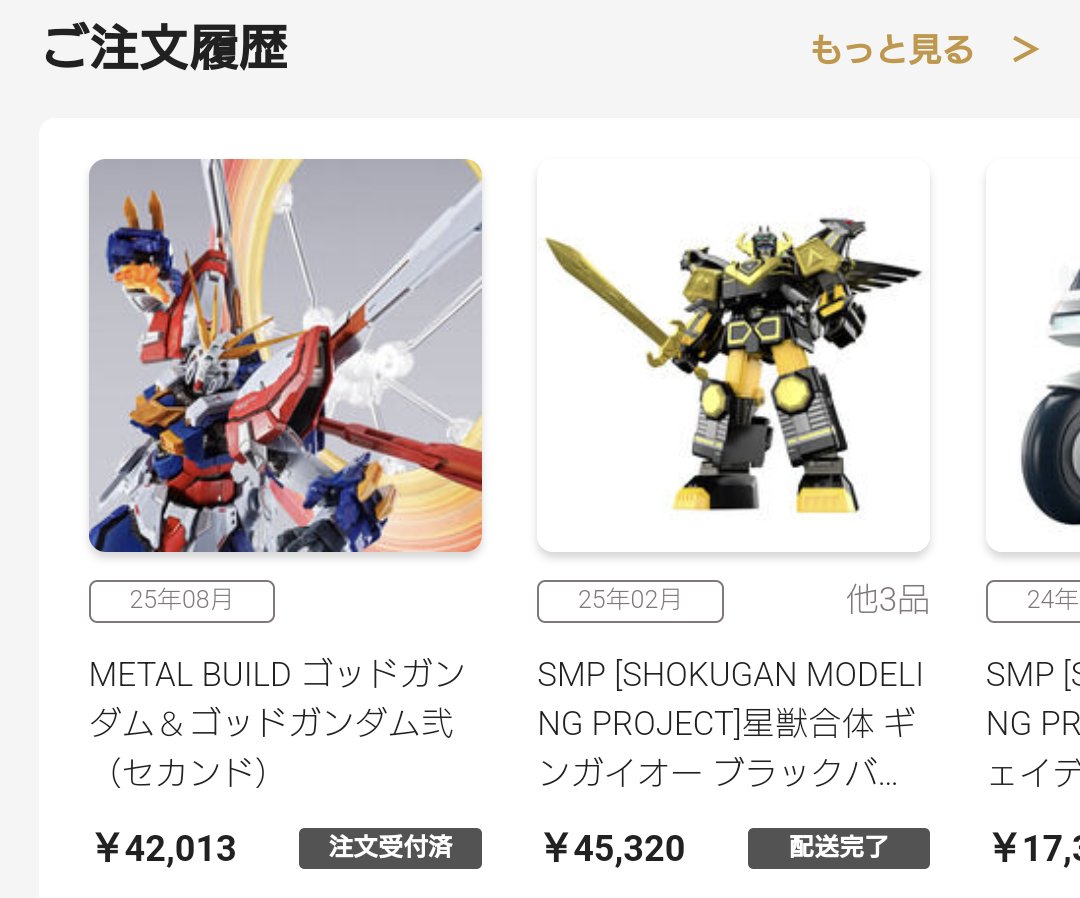 珍しくスムーズにプレバン限定のMETAL BUILDゴッドガンダムが買えたわ