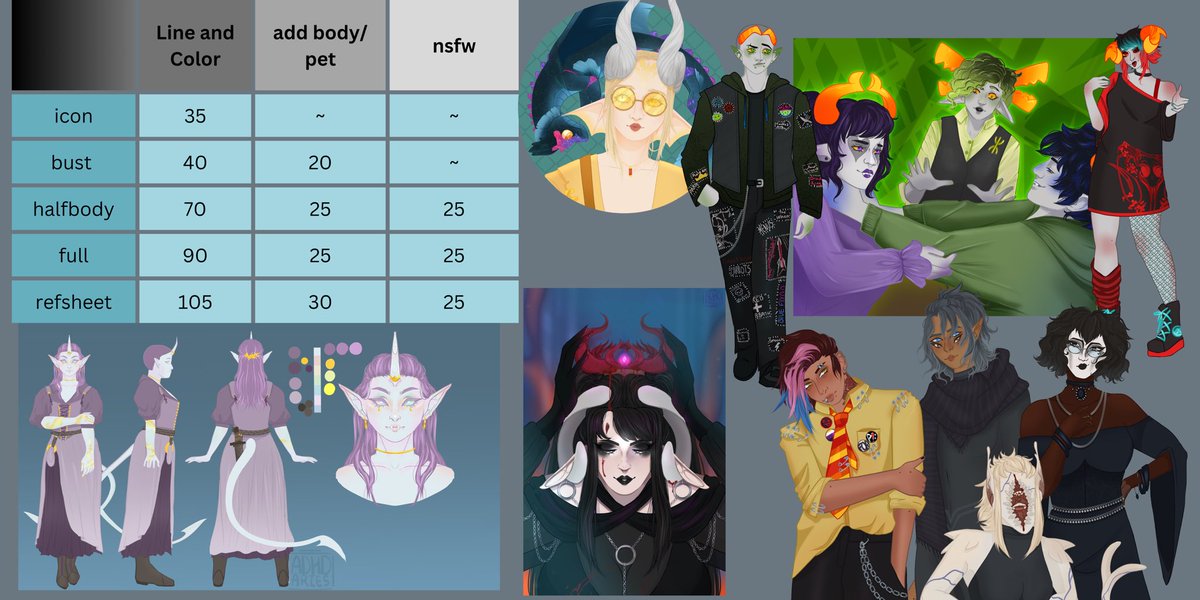 AdhdAriesArt's tweet image. Hey y’all my c0ms are open btw