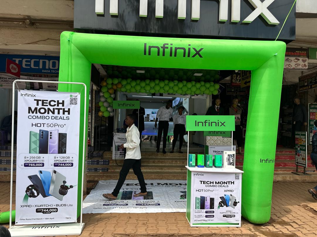 infinixuganda's tweet photo. TECH MONTH DEALS!
Gadgets at the most affordable prices.
Passby Kalungi Plaza (shop no.12) opposite SHELL Mabirizi Complex along KAMPALA road today to enjoy these exciting TECH deals from #Infinix before 18th April, 2025.
#shoppinghaul #ExciteOneSelf #techmonth #Tech https://t.co/JySdS3k7iT