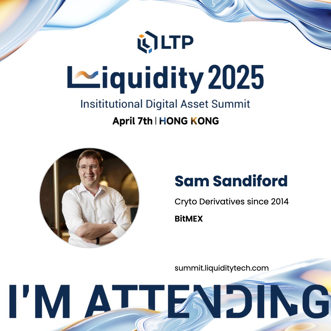 I'm heading to Hong Kong for LTP Liquidity 2025.  Hope to see you there