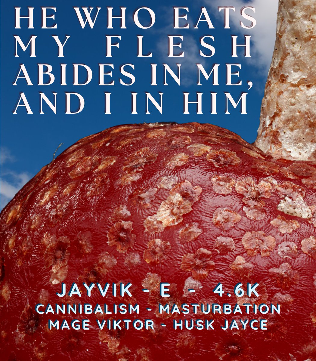 BeautifulPinata's tweet photo. He who eats My flesh abides in Me, and I in him 
#jayvik - E - 4.6k  
cannibalism, masturbation,  
mage viktor, husk jayce 
for @darkjayvikweek 
---  
Viktor visits Jayce's husk 
---  
Link in next post https://t.co/Qluxr0PJbx