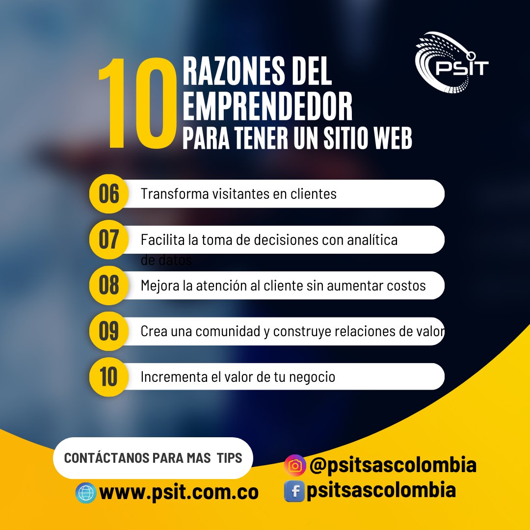 psitsas's tweet photo. En la era digital, un sitio web no es un lujo, sino una necesidad para cualquier emprendedor. Más que una simple presencia en línea, es una herramienta clave para atraer clientes, automatizar ventas y escalar tu negocio sin límites. Descubre 10 razones que transformarán tu éxito. https://t.co/W7tg028tEf
