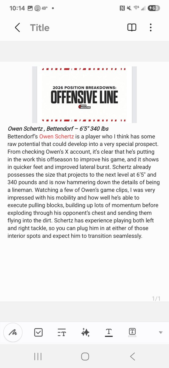 Owen Schertz (@owenschertz2026) on Twitter photo Thanks for the write-up <a href="/PRZ_OscarG/">Oscar Galindo</a>. I'll see you at the combine! Full article: prepredzone.com/2025/03/przia-…
<a href="/PrepRedzoneIA/">Prep Redzone Iowa</a> <a href="/PrepRedzone/">Prep Redzone 🏈</a> Thanks for the write-up <a href="/PRZ_OscarG/">Oscar Galindo</a>. I'll see you at the combine! Full article: prepredzone.com/2025/03/przia-…
<a href="/PrepRedzoneIA/">Prep Redzone Iowa</a> <a href="/PrepRedzone/">Prep Redzone 🏈</a>