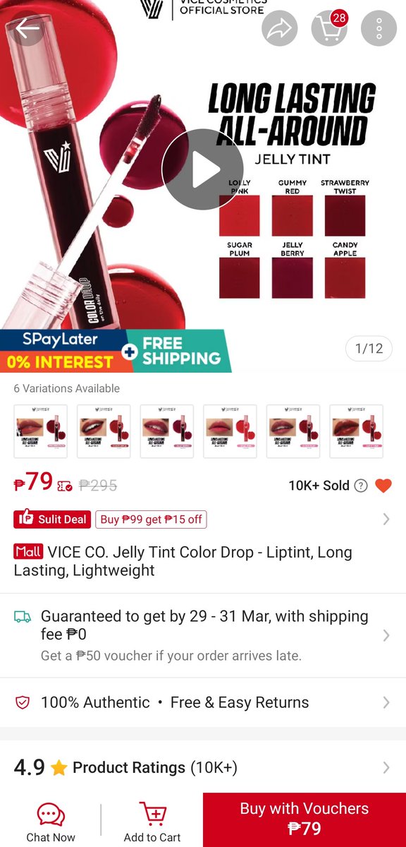 shangiii_'s tweet photo. VICE CO. JELLY TINT COLOR DROP FOR ONLY 79 PESOS‼️😲 #viceco #vicecojellytint #jellyliptint #shopeesale

CHECK OUT HERE!! 🛒✨

https://t.co/268oyx5lkB https://t.co/jmuFLs4ohb