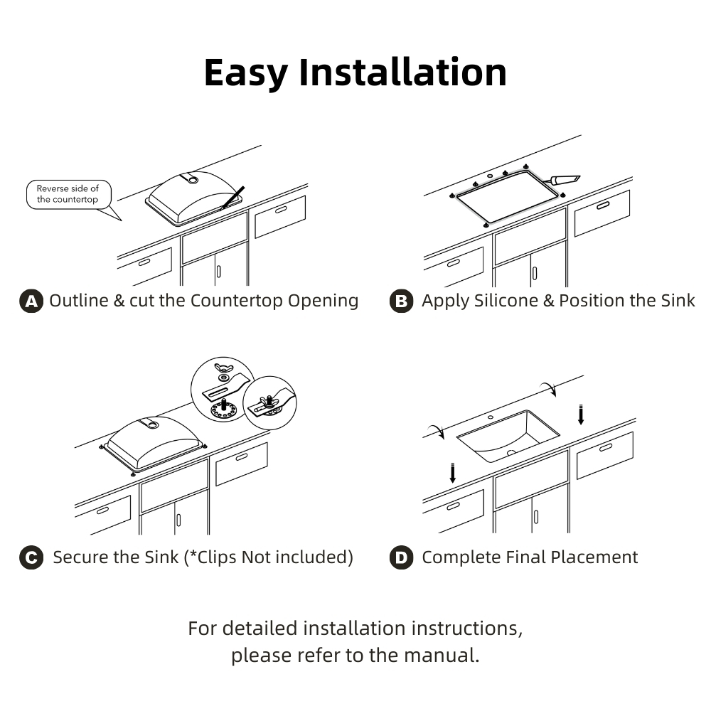 LosFlexi's tweet image. 🛠️ Installation Tip Time!
Planning to install the undermount sink?
✅ Don’t forget to double-check your cutout dimensions and seal edges properly for a clean, secure fit! 💧

#BathroomReno #WashBasinDesign #UndermountSink #SinkStyle #CeramicSink #LosFlexiBath #LosFlexi
