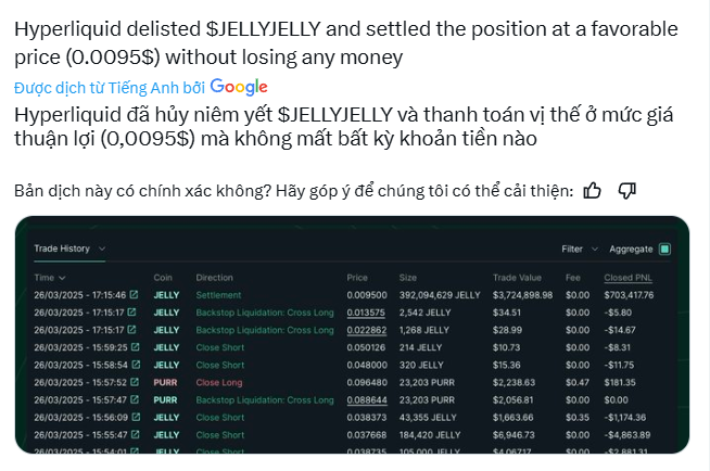 Tầm này retailer cạn kiệt tiền rồi thì các sàn bắt đầu lôi nhau ra đấm à.

Mà cuộc đấm giữa các sàn thì thằng nào nhiều tiền thì thắng cmnr

Hyperliquid đang bị đấm khá căng và dân tình đang cho rằng #Binance đứng sau vụ này.

Vậy mới thấy được rằng