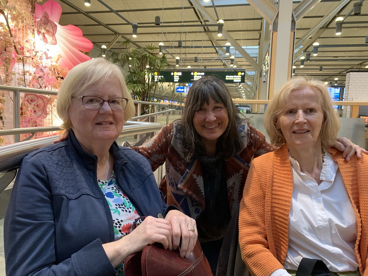 Lovely to see my dear friend Winnie &amp; her dear sister Connie today. Winnie &amp; I have been friends for 57 years, we started off penfriends: Winnie in Denmark 🇩🇰,me in England, then Winnie moved to Canada &amp; we moved to Scotland -we have kept visiting ever since - a special friend!