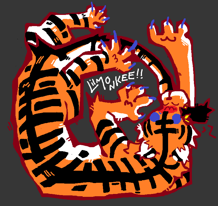 yeowch 
#mspaint #tiger #tigerart