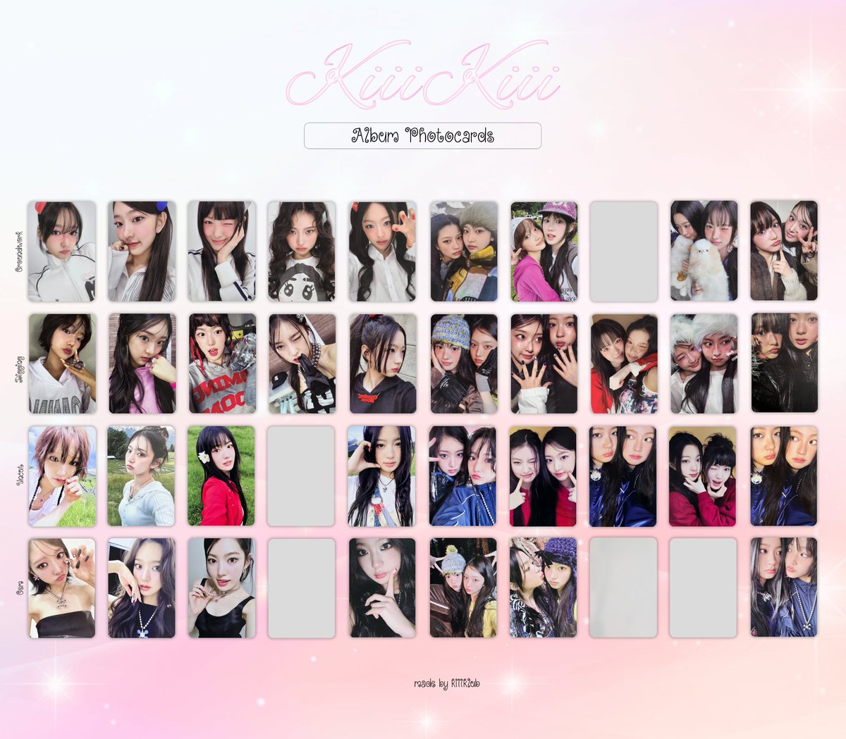 KiiiKiii Uncut Gem Debut All OT5 Album Photocards Photocard