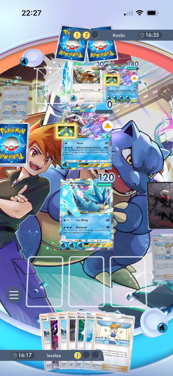 first game on pocket in a hot minute what is going on that 18 TRAINERS is a meta deck😭