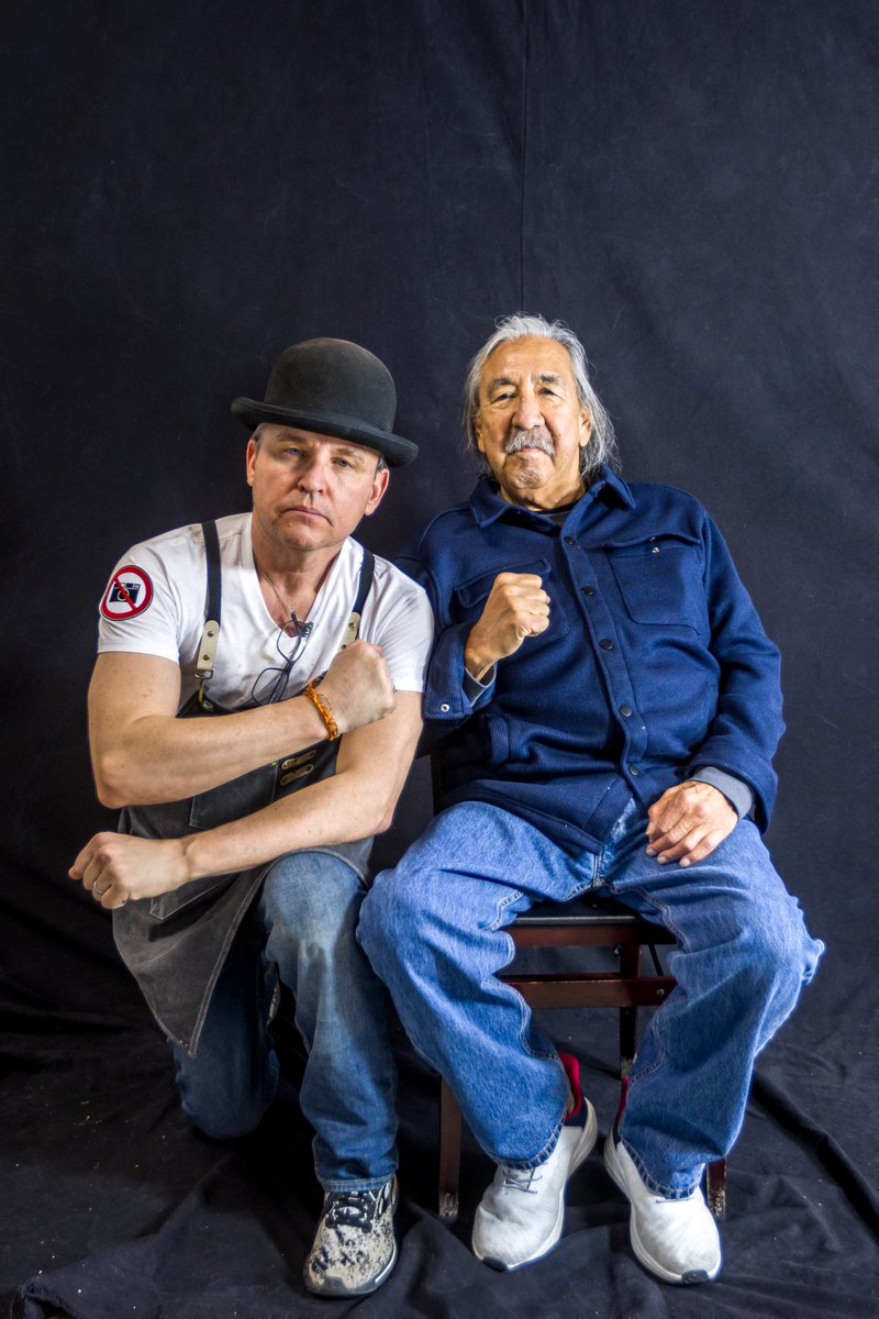 Deb Haaland called me a month ago and said I have to do something. Today was that day.  

Photo of Shane Balkowitsch and Leonard Peltier by Chad Nodland.