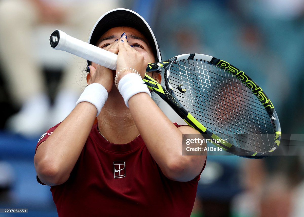 ALEXANDRA EALA OF THE PHILIPPINES. 🇵🇭

Miami Open semi-final bound. 🎾

<a href="/WTA/">wta</a> #MiamiOpen

📸: <a href="/albello55/">Al Bello</a>