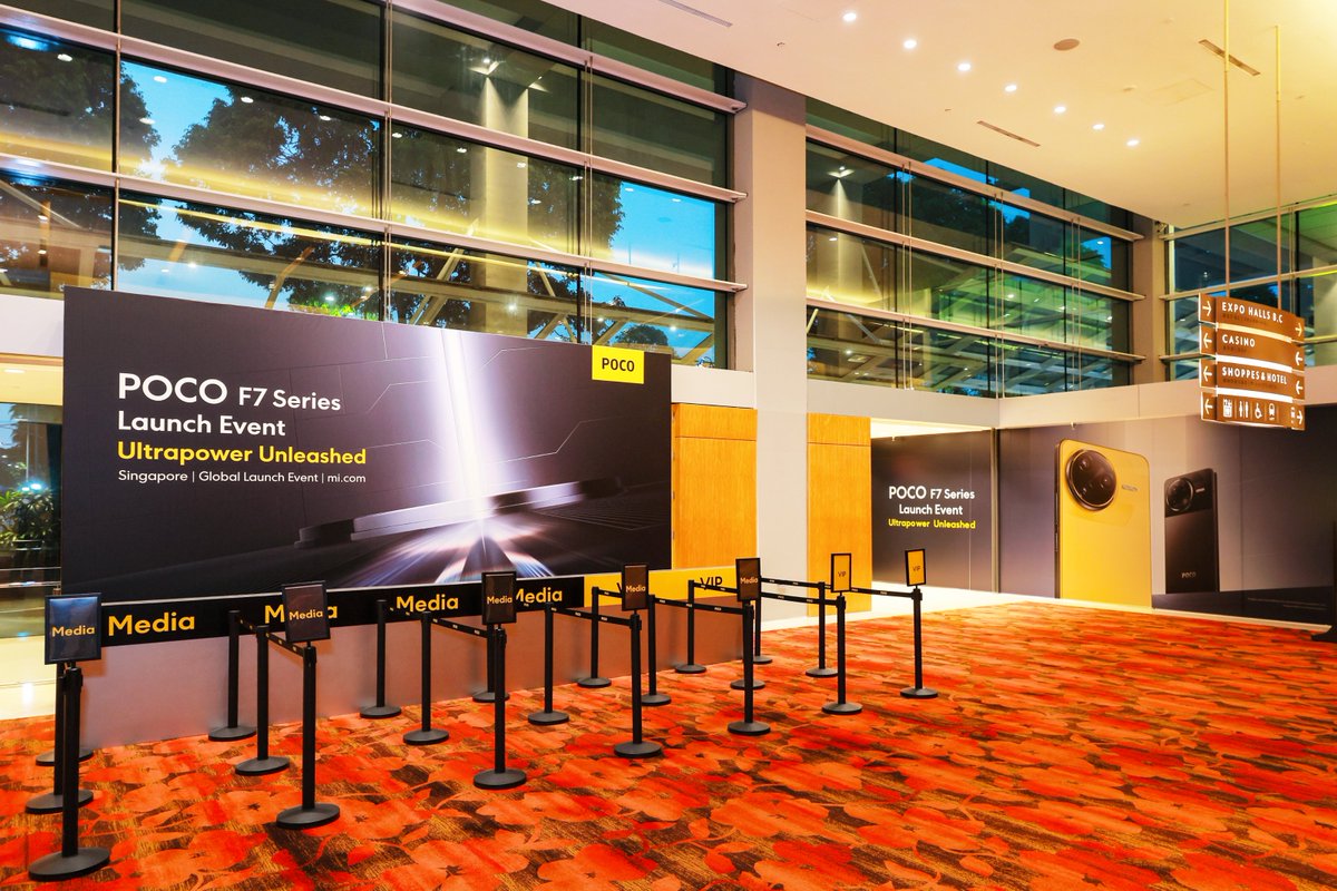 POCOGlobal's tweet image. Capturing the Moment: #POCOF7SeriesLaunch is here in Singapore!
👉 Swipe through to see the exciting moments.
#POCOF7Series #POCOF7Pro #POCOF7Ultra #POCOinSingapore