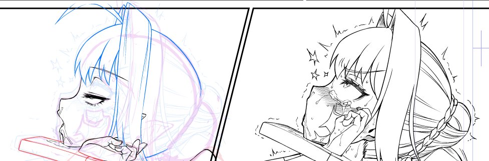 ああ～減っていく……っていうビフォアフやりたかったから描いてるんですよ、わかりますか 