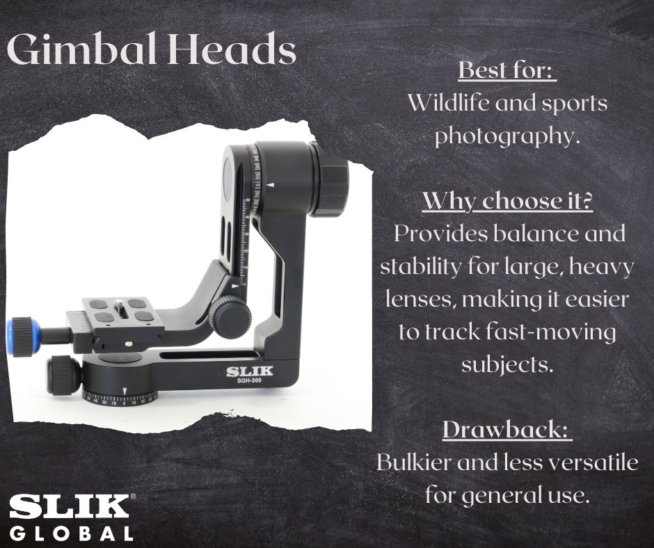 SLIKGlobal's tweet photo. Choose the right head for your tripod!
#sliktripods #tripods #photographers #travelphotography #trepied #photography #tripode #expo #traveltripod #slik #tripod https://t.co/reVeBhzkHy