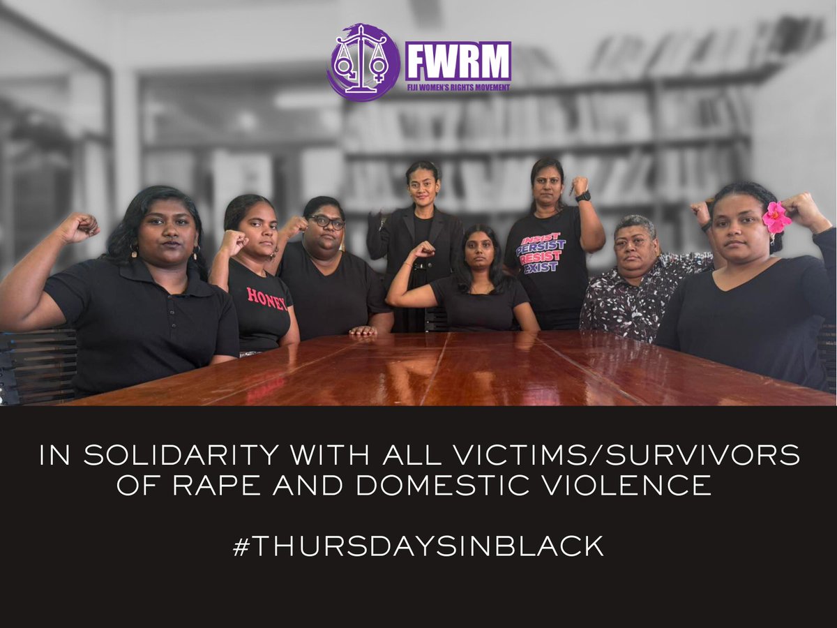 Fiji Women's Rights Movement (@fwrm1) on Twitter photo Today we wear black in solidarity with victims/survivors of rape, domestic abuse and all forms of violence against women and girls. Violence against women and girls ๐ ๐จ๐ฆ๐ง ๐๐ก๐.
๐ก๐ผ ๐บ๐ผ๐ฟ๐ฒ ๐๐ถ๐น๐ฒ๐ป๐ฐ๐ฒ. ๐ก๐ผ ๐บ๐ผ๐ฟ๐ฒ ๐ฒ๐
๐ฐ๐๐๐ฒ๐. END VIOLENCE AGAINST WOMEN AND GIRLS. Today we wear black in solidarity with victims/survivors of rape, domestic abuse and all forms of violence against women and girls. Violence against women and girls ๐ ๐จ๐ฆ๐ง ๐๐ก๐.
๐ก๐ผ ๐บ๐ผ๐ฟ๐ฒ ๐๐ถ๐น๐ฒ๐ป๐ฐ๐ฒ. ๐ก๐ผ ๐บ๐ผ๐ฟ๐ฒ ๐ฒ๐
๐ฐ๐๐๐ฒ๐. END VIOLENCE AGAINST WOMEN AND GIRLS.