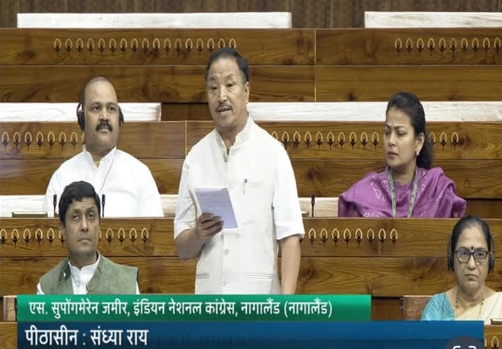INCNagaland's tweet photo. MP Lok Sabha, S. Supongmeren Jamir, urges the Ministry of Road Transport and Highways to expedite the delayed NH-29 project in Nagaland, emphasizing the need for immediate action to complete the vital infrastructure. 

#NH29 #NagalandDevelopment #SsupongmerenJamir https://t.co/QGghgMmn3l
