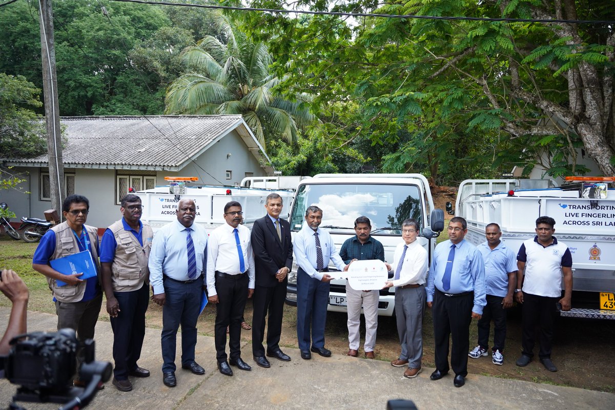 On 26 Mar, Amb. ISOMATA jointed Hon. Ramalingam Chandrasekar, Minister of Fisheries, Aquatic and Ocean Resources &amp; <a href="/VimlendraSharan/">Vimlendra Sharan</a> to handover🏢a new hatchery &amp;🚛3 bowsers to boost inland Fisheries in Inginiyagala. 🇯🇵 remains committed to 🇱🇰's food security &amp; better livelihoods!