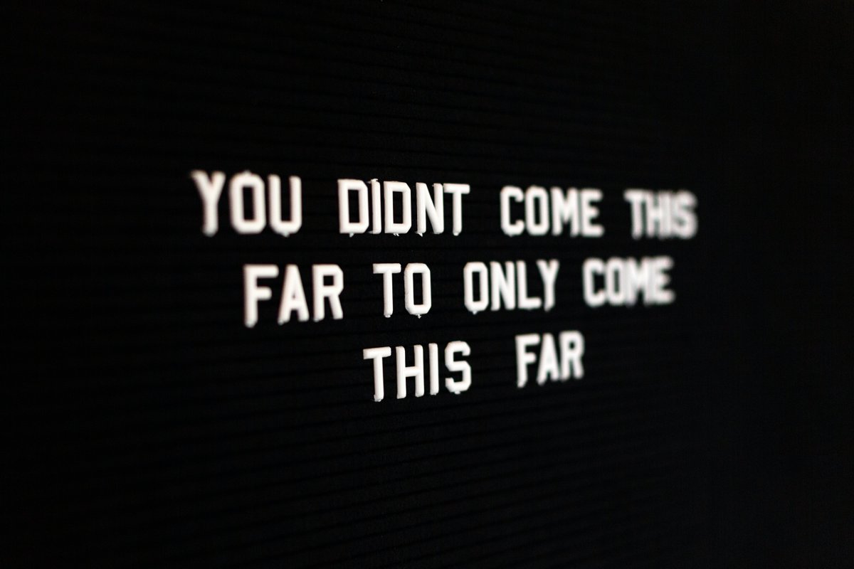 johnpeck77's tweet photo. You didn't come this far to only come this far! 👌

#Motivation  #inspiring #inspirational https://t.co/RwSY5GnHXl