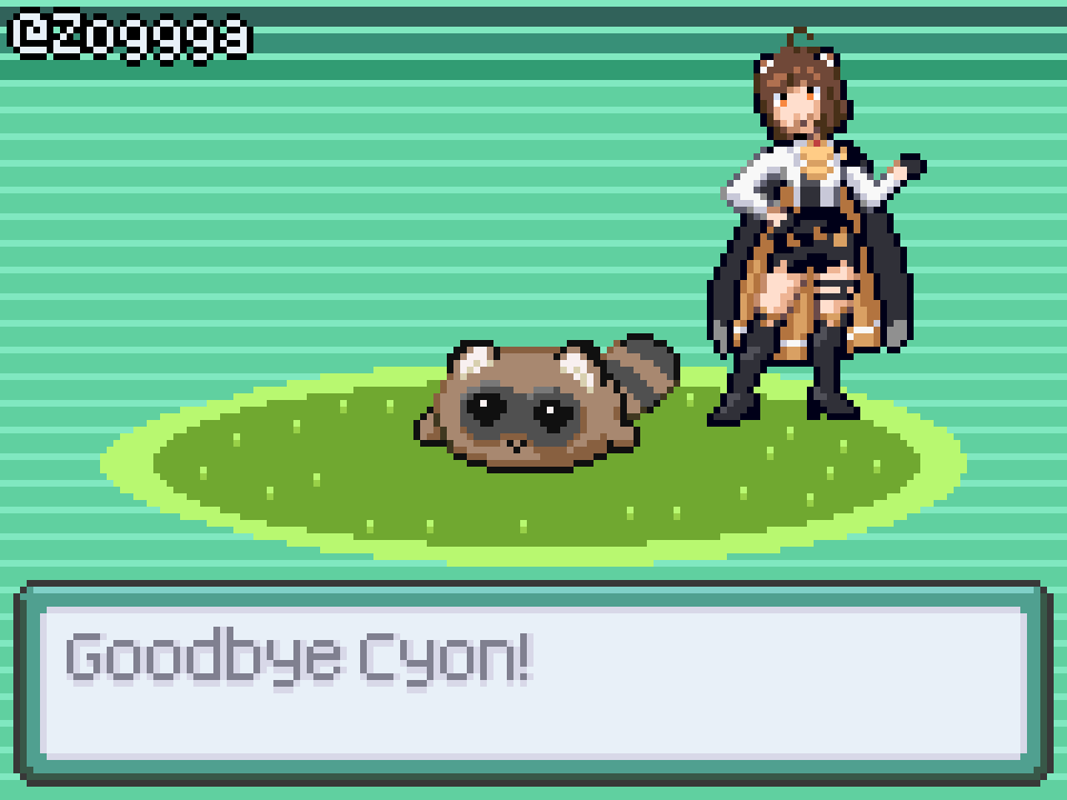 A little goodbye gift art for Cyon 🧡
I made you as a Pokemon Trainer with an Informant in Gen3-style

#pixelart #CyonArt